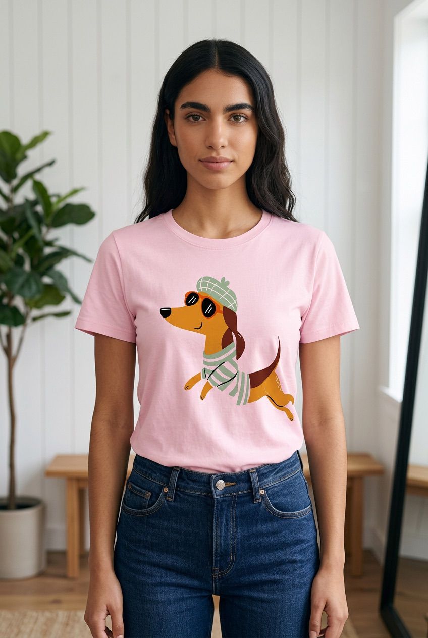 Camiseta Dachshund Fashion