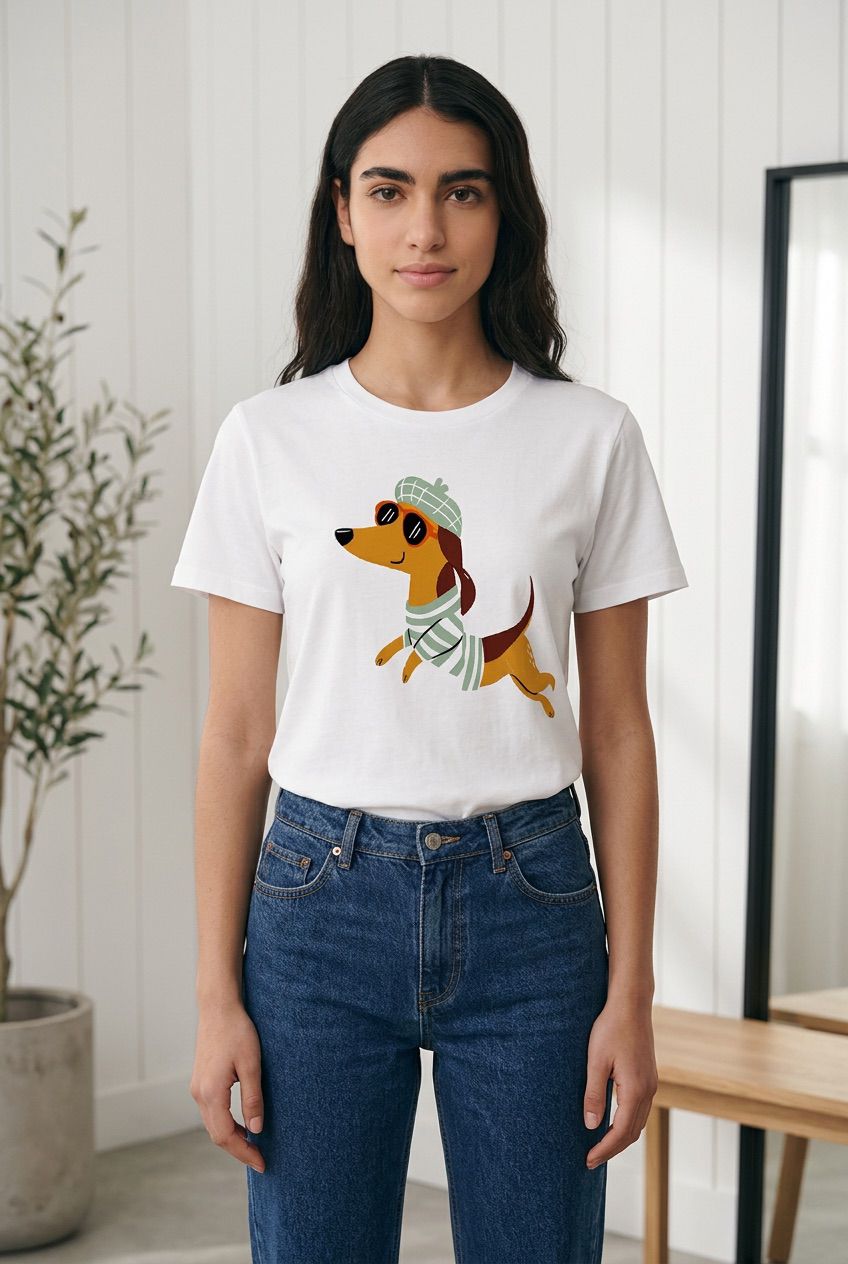 Camiseta Dachshund Fashion