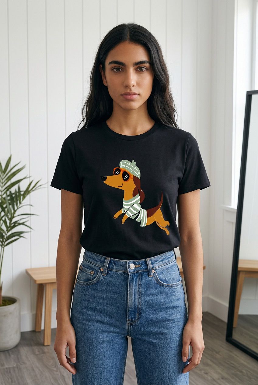 Camiseta Dachshund Fashion