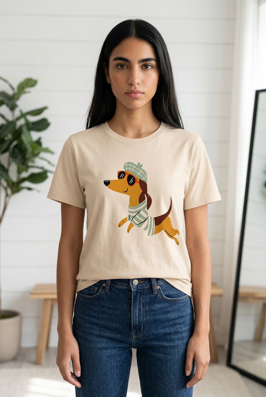 Camiseta Dachshund Fashion