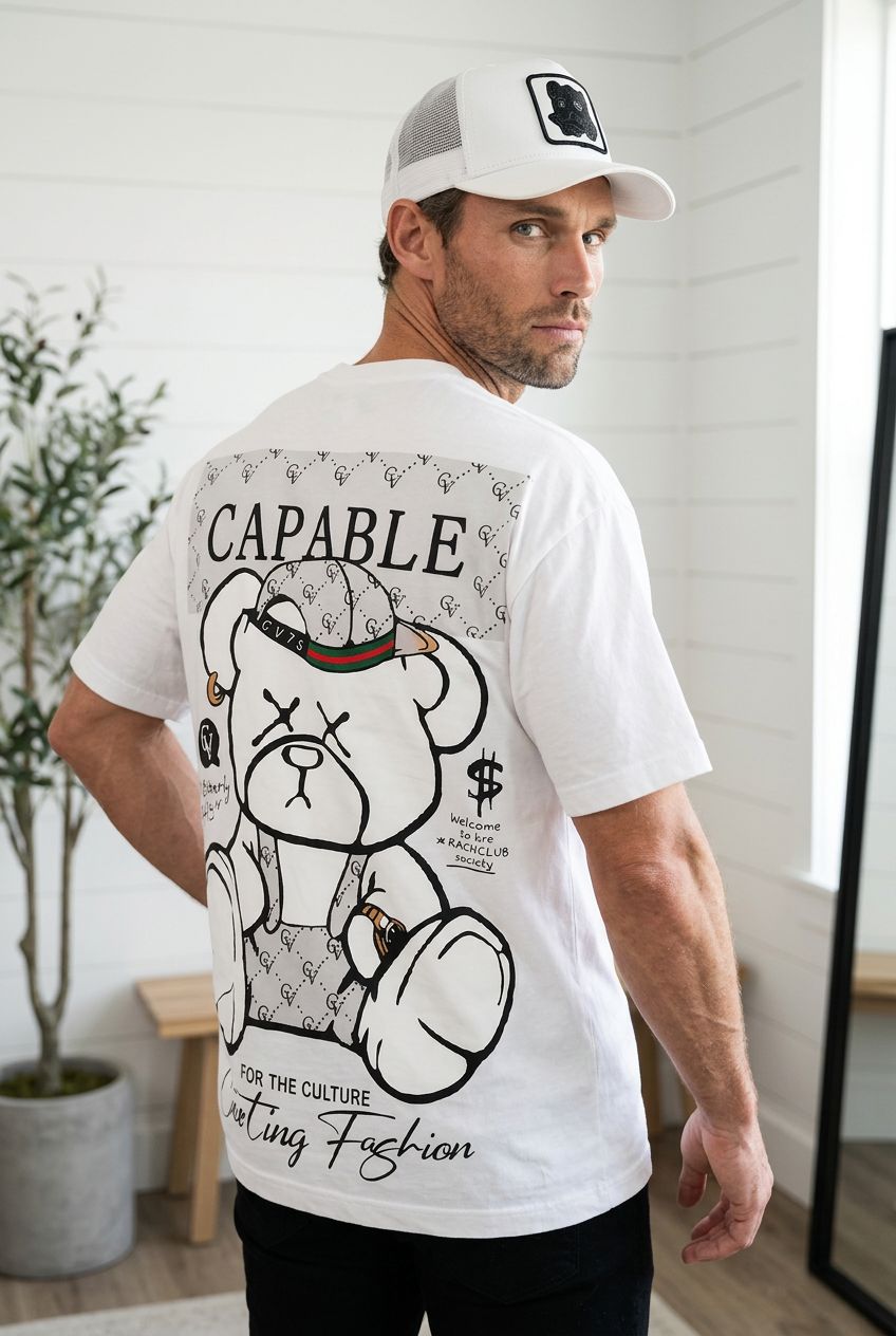camiseta oso rapero