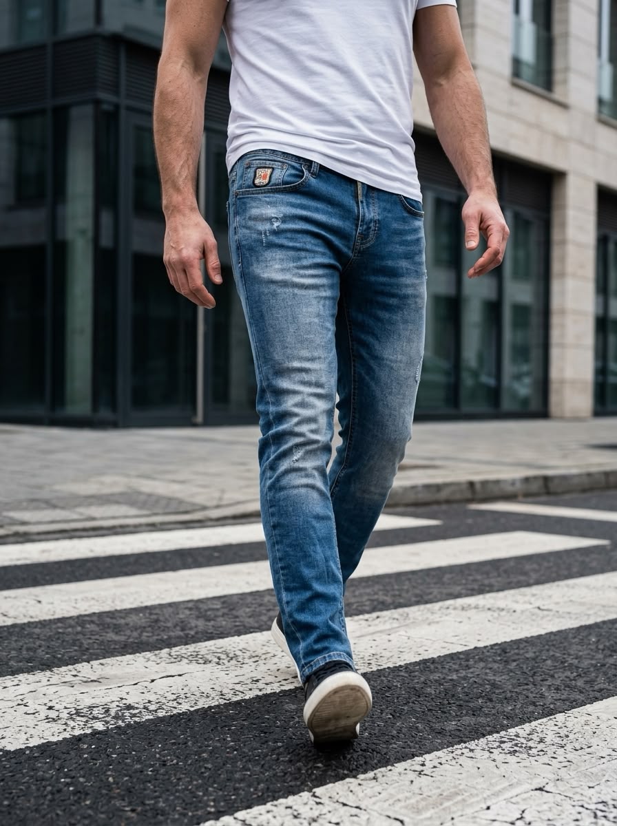 Jeans Urban Denim Azul desgastado
